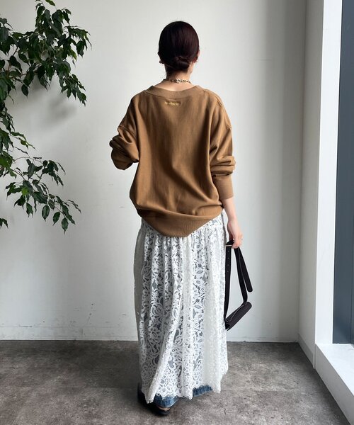 スカラレースフレアスカート（スカート）｜DouDou（ドゥドゥ）の