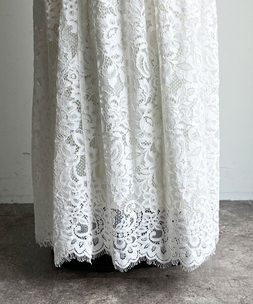 DouDou（ドゥドゥ）の「スカラレースフレアスカート（スカート・レディース・ホワイト/ブラック・FREE）」の20枚目の写真