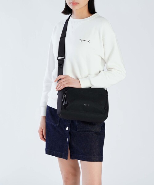 agnes b.（アニエスベー）の「ナイロン ショルダーバッグ MH02B-06（ショルダーバッグ・メンズ・ブラック・FREE）」の9枚目の写真