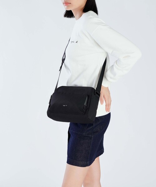 agnes b.（アニエスベー）の「ナイロン ショルダーバッグ MH02B-06（ショルダーバッグ・メンズ・ブラック・FREE）」の10枚目の写真