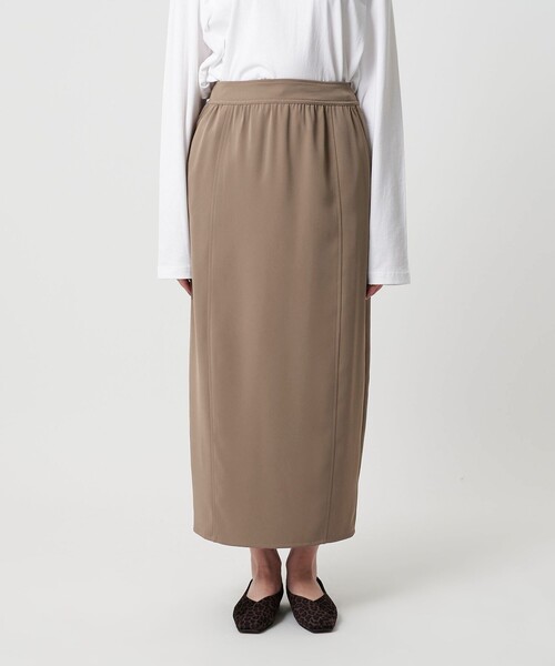 BEAUTY&YOUTH UNITED ARROWS（ビューティーアンドユースユナイテッドアローズ）の「【WEB限定 Wardrobe DAILY MINIMAL】ダブルクロス カーブスカート ウォッシャブル（スカート・レディース・ブラック/ブラウン・S/XS/M）」の11枚目の写真