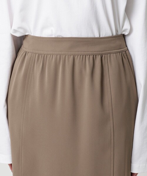 BEAUTY&YOUTH UNITED ARROWS（ビューティーアンドユースユナイテッドアローズ）の「【WEB限定 Wardrobe DAILY MINIMAL】ダブルクロス カーブスカート ウォッシャブル（スカート・レディース・ブラック/ブラウン・S/XS/M）」の14枚目の写真