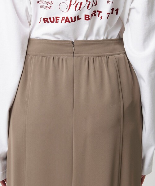 BEAUTY&YOUTH UNITED ARROWS（ビューティーアンドユースユナイテッドアローズ）の「【WEB限定 Wardrobe DAILY MINIMAL】ダブルクロス カーブスカート ウォッシャブル（スカート・レディース・ブラック/ブラウン・S/XS/M）」の15枚目の写真