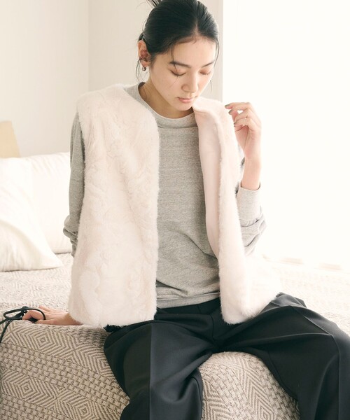 BEAUTY&YOU UNITED ARROWS ファーベスト ほぼ未使用品！！ フェイクファー ベスト（ベスト）｜BEAUTY&YOUTH UNITED ARROWS