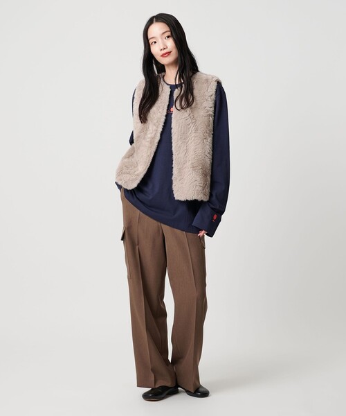 BEAUTY&YOU UNITED ARROWS ファーベスト ほぼ未使用品！！ フェイクファー ベスト（ベスト）｜BEAUTY&YOUTH UNITED ARROWS