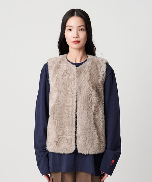 【購入予定】タグ付未使用品　ユナイテッドアローズフェイクファーファーベスト　秋冬 UNITED ARROWS LTD. OUTLET｜フェイクファーベスト <A DAY IN THE LIFE