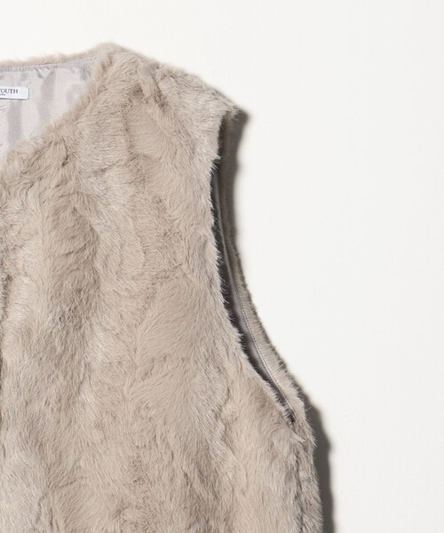BEAUTY&YOUTH UNITED ARROWS（ビューティーアンドユースユナイテッドアローズ）の「フェイクファー ベスト（ベスト・レディース・モカ/オフホワイト・FREE）」の21枚目の写真