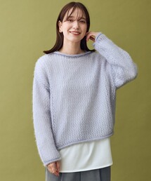 レーシーネットニット