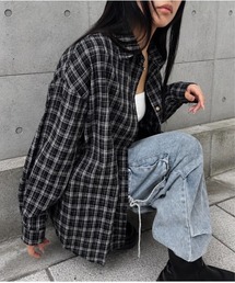 ルーズチェックシャツ