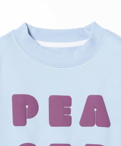 ARCH & LINE（アーチアンドライン）の「ARCH&LINE / オーガニック PEACE スウェット 2025FW（100～145cm）（スウェット・キッズ・サックスブルー/チャコールグレー・M(115-125)/L(125-135)/XL(135-145)/S(100-110)）」の8枚目の写真