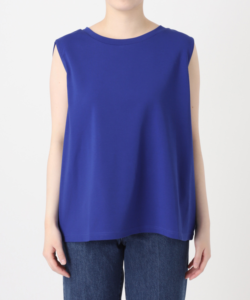 B.C STOCK(ベーセーストック)の「《追加3》ウォッシャブル / ノースリボックスTEE(Tシャツ/カットソー・レディース・ブラック/ウッド/ホワイト/ブルー・FREE)」の6枚目の写真