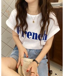 FrenchプリントTシャツ