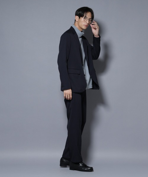 NANO universe（ナノユニバース）の「「N TROUSERS BASIC」 シャドーストライプパンツ(セットアップ可)（スラックス・メンズ・ブラウン/ダークネイビー・L/M/S）」の6枚目の写真