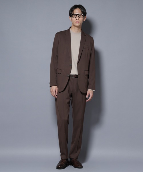 NANO universe（ナノユニバース）の「「N TROUSERS BASIC」 シャドーストライプパンツ(セットアップ可)（スラックス・メンズ・ブラウン/ダークネイビー・L/M/S）」の11枚目の写真