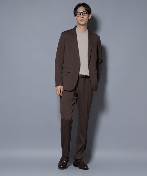 NANO universe（ナノユニバース）の「「N TROUSERS BASIC」 シャドーストライプパンツ(セットアップ可)（スラックス・メンズ・ブラウン/ダークネイビー・L/M/S）」の14枚目の写真