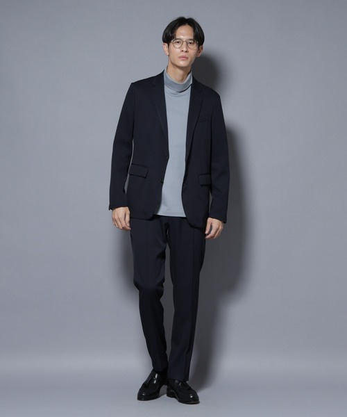 NANO universe（ナノユニバース）の「「N TROUSERS BASIC」 シャドーストライプパンツ(セットアップ可)（スラックス・メンズ・ブラウン/ダークネイビー・L/M/S）」の4枚目の写真