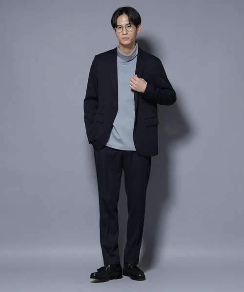 NANO universe（ナノユニバース）の「「N TROUSERS BASIC」 シャドーストライプパンツ(セットアップ可)（スラックス・メンズ・ブラウン/ダークネイビー・L/M/S）」の5枚目の写真