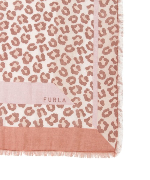 FURLA(フルラ)の「ウールスカーフ ”レオパード”(バンダナ/スカーフ・レディース・ベージュ/ブラウン・FREE)」の4枚目の写真
