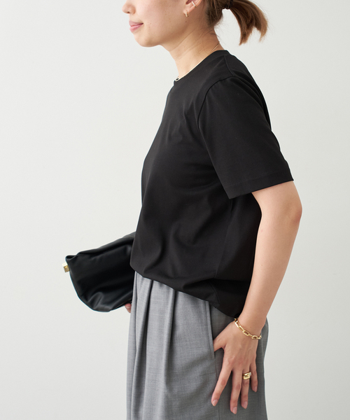 Deuxieme Classe（ドゥーズィエムクラス）の「GLANCE Tシャツ（Tシャツ/カットソー・レディース・ホワイト/ブラック・FREE）」の5枚目の写真