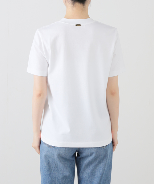 Deuxieme Classe（ドゥーズィエムクラス）の「GLANCE Tシャツ（Tシャツ/カットソー・レディース・ホワイト/ブラック・FREE）」の10枚目の写真