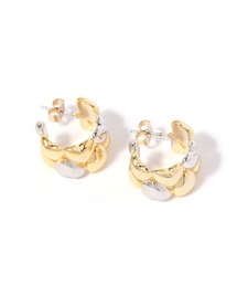 プックリハートラウンドピアス