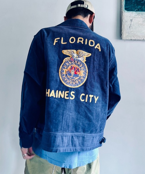 THRIFTY LOOK(スリフティールック)の「THRIFTY LOOK スリフティルック / FLORIDA FFA JACKET(ブルゾン・メンズ・ダークネイビー/ネイビー・LARGE/MEDIUM/SMALL)」の9枚目の写真