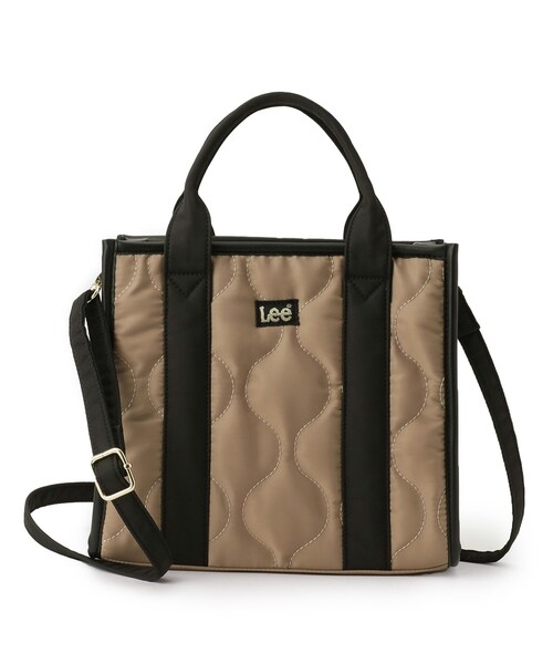Lee(リー)の「【Lee別注】撥水キルトパイピング2WAYトート(トートバッグ・レディース・ブラック/ダークグレー/ベージュ系その他7・00)」の14枚目の写真