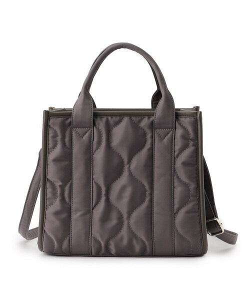 Lee(リー)の「【Lee別注】撥水キルトパイピング2WAYトート(トートバッグ・レディース・ブラック/ダークグレー/ベージュ系その他7・00)」の17枚目の写真