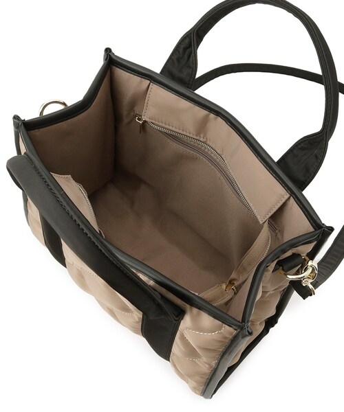 Lee(リー)の「【Lee別注】撥水キルトパイピング2WAYトート(トートバッグ・レディース・ブラック/ダークグレー/ベージュ系その他7・00)」の21枚目の写真