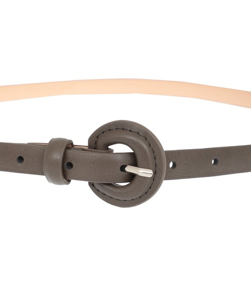 Green　Parks（グリーンパークス）の「ETS.クルミバックルベルト（ベルト・レディース・キャメル/カーキ・FREE）」の5枚目の写真
