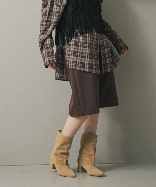 SENSE OF PLACE by URBAN RESEARCH(センスオブプレイスバイアーバンリサーチ)の「バミューダショートパンツ(その他パンツ・レディース・ブラウン/ブラック・MEDIUM/SMALL)」の1枚目の写真