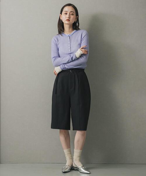 アニュアンス☆リネンバミューダショートパンツ☆Sサイズ アニュアンス☆リネンバミューダショートパンツ☆Sサイズ アニュアンス