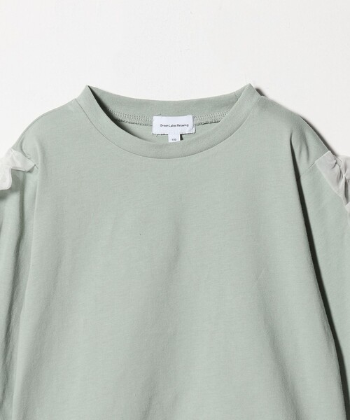 green label relaxing（グリーンレーベルリラクシング）の「袖フリル ロンT / キッズ  100㎝-160cm（Tシャツ/カットソー・キッズ・オフホワイト/ライム/ダークグレー・100cm/140cm/120cm/110cm/160cm/150cm/130cm）」の18枚目の写真