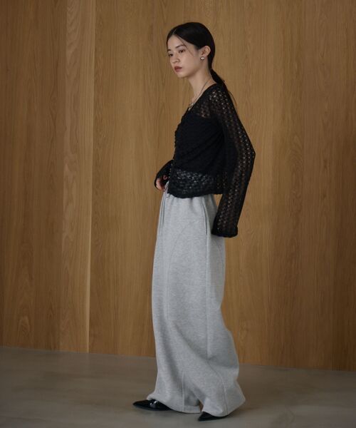 kivi（キヴィ）の「透かしカットカーデ（Tシャツ/カットソー・レディース・ダークブラウン/ベージュ/ブラック・FREE）」の4枚目の写真