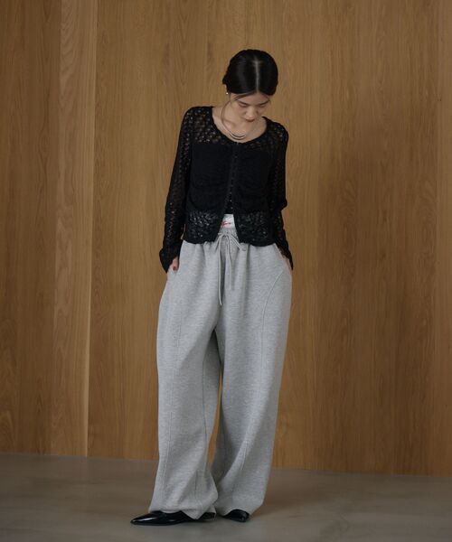 kivi（キヴィ）の「透かしカットカーデ（Tシャツ/カットソー・レディース・ダークブラウン/ベージュ/ブラック・FREE）」の7枚目の写真