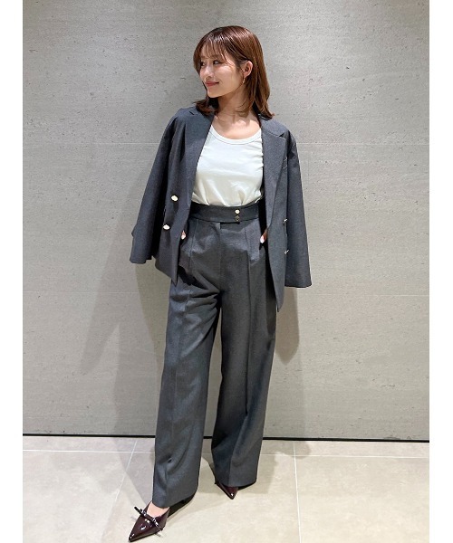 Sustainableメタルボタンテーラードジャケット（テーラードジャケット