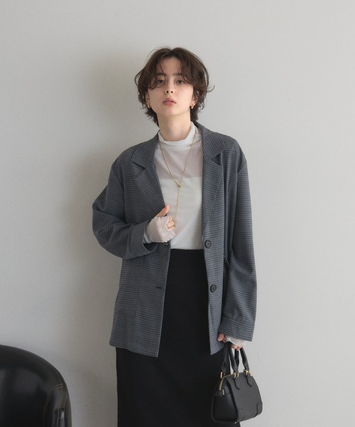 ジャケット・アウター 80s 90s unknown check easy tailored JKT ガンクラブチェックジャケット（テーラードジャケット）｜&. NOSTALGIA