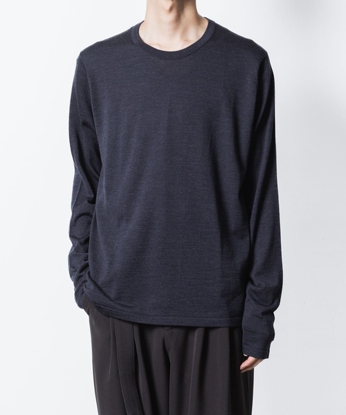 ATTACHMENT(アタッチメント)の「× JOHN SMEDLEY MERINO EXTRAFINE WELTED CREW NECK L/S(ニット/セーター・メンズ・ブラック/キャメル/ダークグレー/ネイビー・1/2/3/4)」の3枚目の写真