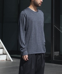 ATTACHMENT | × JOHN SMEDLEY MERINO EXTRAFINE WELTED CREW NECK  L/S(ニット/セーター)