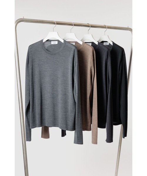 ATTACHMENT(アタッチメント)の「× JOHN SMEDLEY MERINO EXTRAFINE WELTED CREW NECK L/S(ニット/セーター・メンズ・ブラック/キャメル/ダークグレー/ネイビー・1/2/3/4)」の12枚目の写真