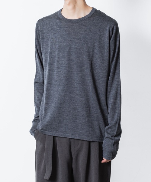 ATTACHMENT(アタッチメント)の「× JOHN SMEDLEY MERINO EXTRAFINE WELTED CREW NECK L/S(ニット/セーター・メンズ・ブラック/キャメル/ダークグレー/ネイビー・1/2/3/4)」の14枚目の写真