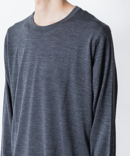 ATTACHMENT(アタッチメント)の「× JOHN SMEDLEY MERINO EXTRAFINE WELTED CREW NECK L/S(ニット/セーター・メンズ・ブラック/キャメル/ダークグレー/ネイビー・1/2/3/4)」の18枚目の写真