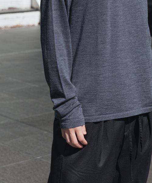 ATTACHMENT(アタッチメント)の「× JOHN SMEDLEY MERINO EXTRAFINE WELTED CREW NECK L/S(ニット/セーター・メンズ・ブラック/キャメル/ダークグレー/ネイビー・1/2/3/4)」の7枚目の写真