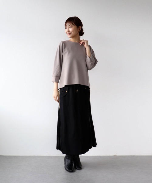 Jines（ジネス）の「アクアスーティング六分袖プルオーバー（Tシャツ/カットソー・レディース・ブラック/ブラウン・38）」の20枚目の写真