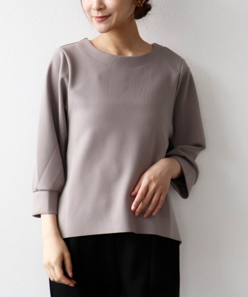Jines（ジネス）の「アクアスーティング六分袖プルオーバー（Tシャツ/カットソー・レディース・ブラック/ブラウン・38）」の18枚目の写真