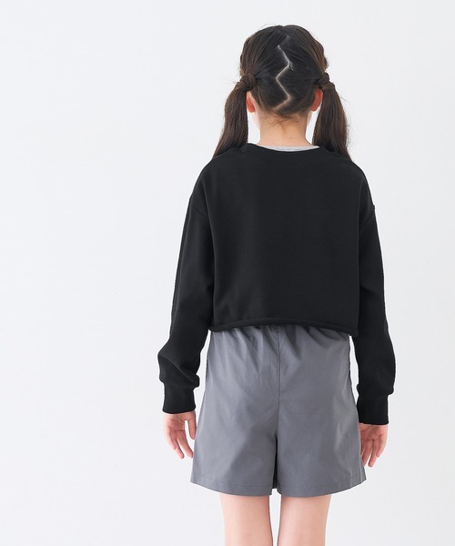 coca（coca）（コカ）の「キッズ クロップドプルオーバー＆タンクトップ 2点セット（Tシャツ/カットソー・キッズ・ブラック/ライトグレー・120/130/150/140）」の10枚目の写真