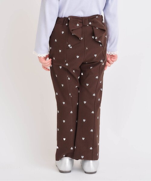 apres les cours(アプレレクール)の「【ジュニア対応】バックリボンカットソーパンツ(その他パンツ・キッズ・ブラウン/ブルー・100/110/120/130/140/80/90)」の1枚目の写真