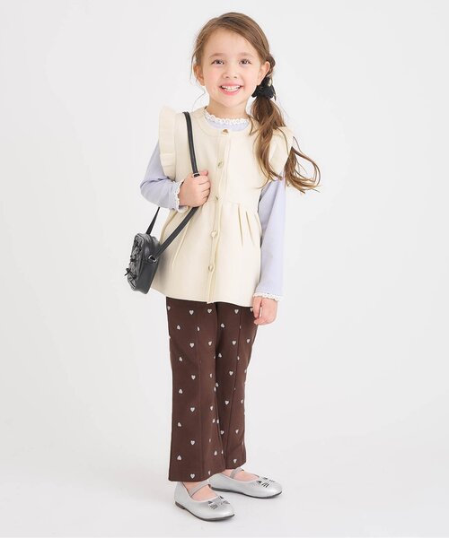 apres les cours(アプレレクール)の「【ジュニア対応】バックリボンカットソーパンツ(その他パンツ・キッズ・ブラウン/ブルー・100/110/120/130/140/80/90)」の18枚目の写真