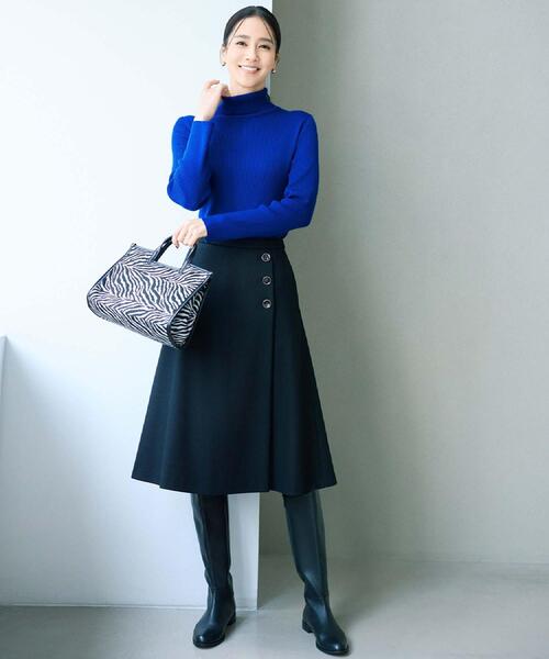 セール】【洗える/アンサンブル可能/ウール100%】リブタートルネック