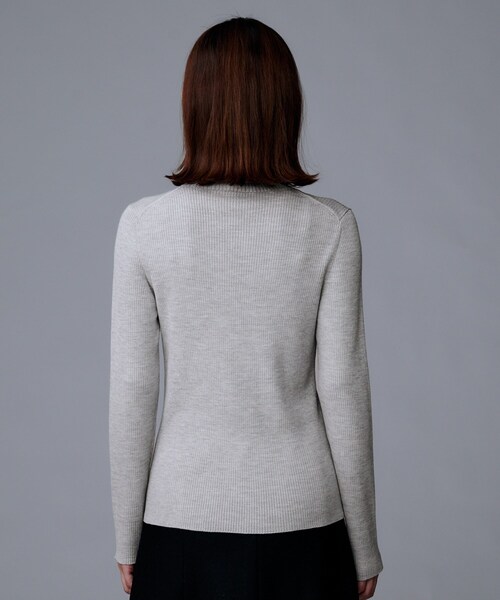 セール】【洗える/アンサンブル可能/ウール100%】リブタートルネック